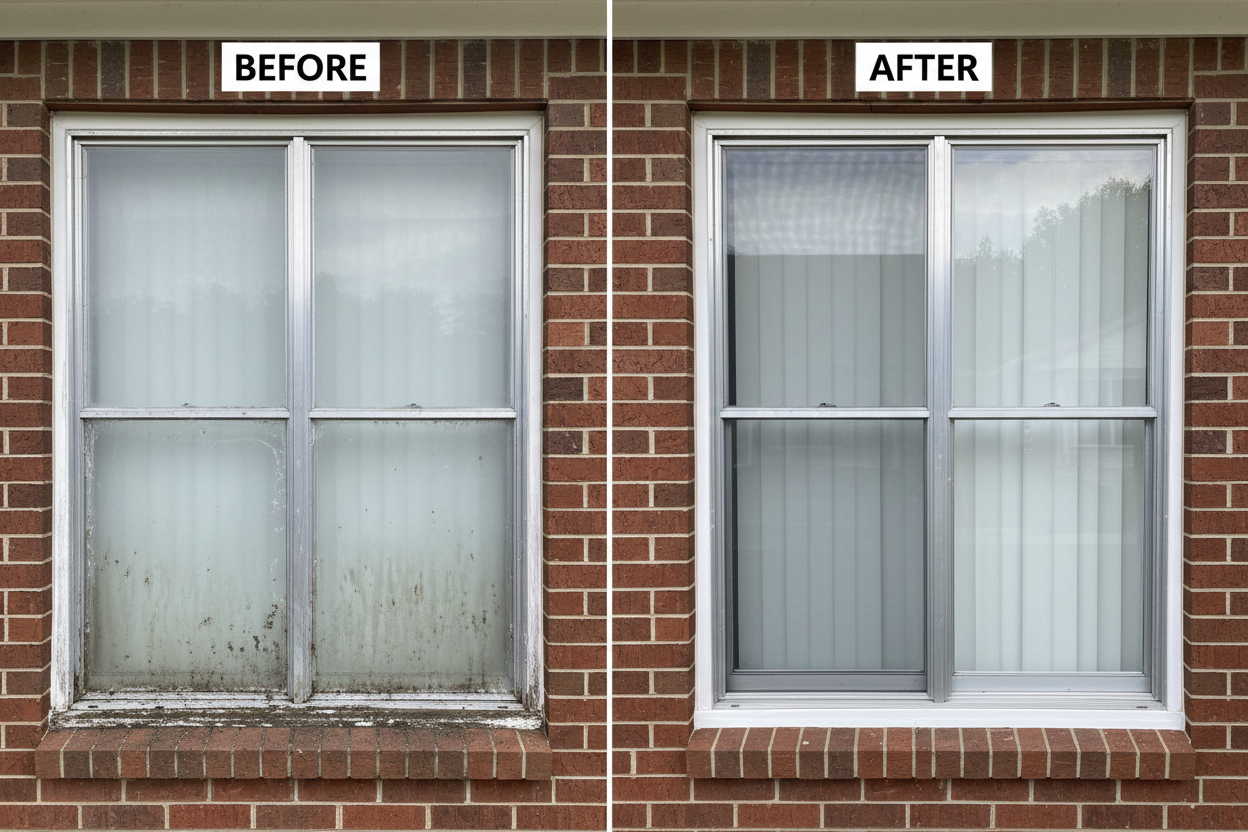 Storm Window Cleaning